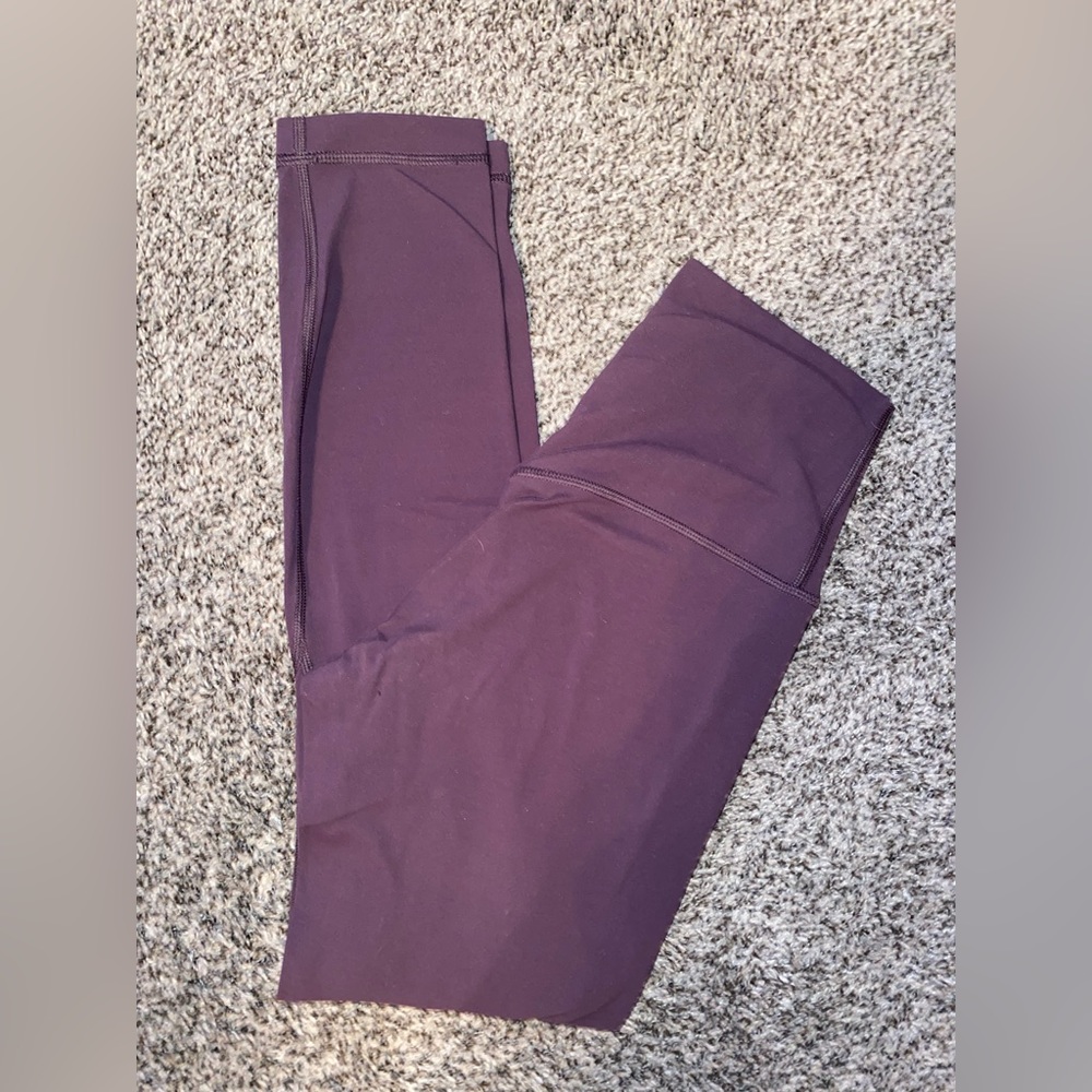 25” align leggings: dark purple// size 4